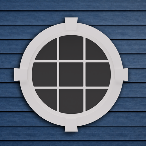 Faux Decorative Windows Round