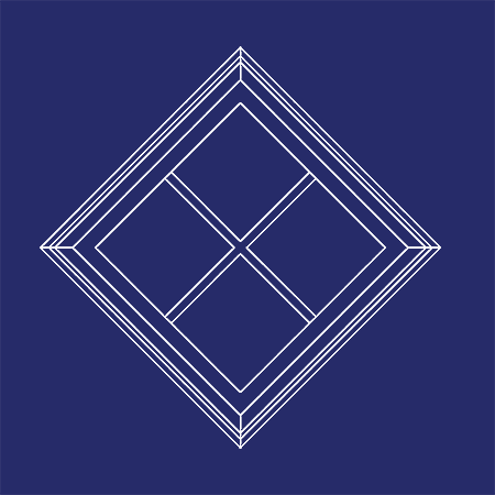 Decorative Faux Window Diamond