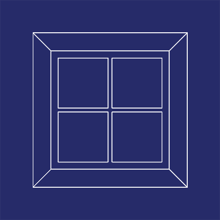 Decorative Faux Window Square