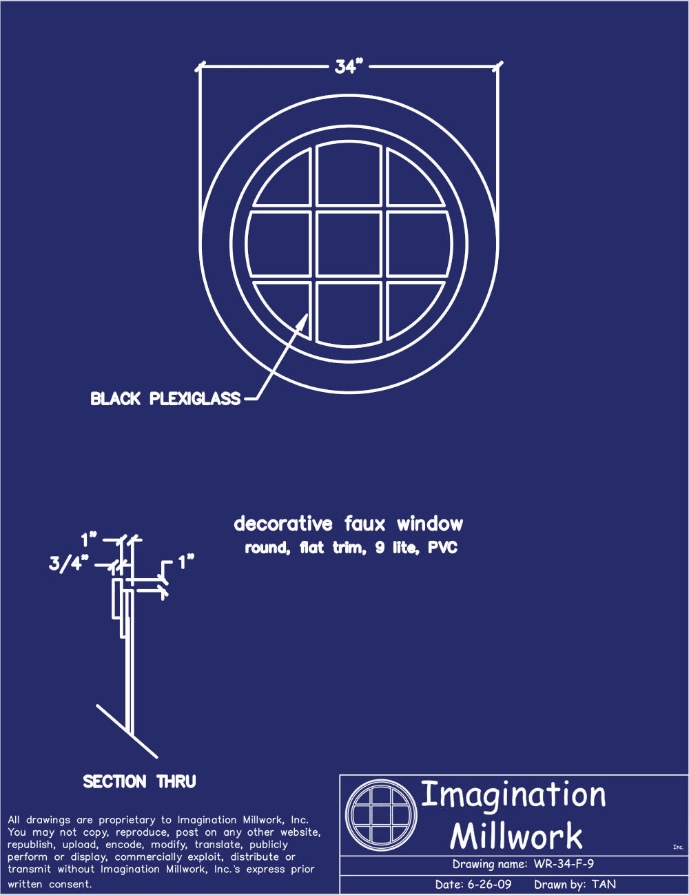 Mill Rounded Windows Round Faux Windows – Imagination Millwork